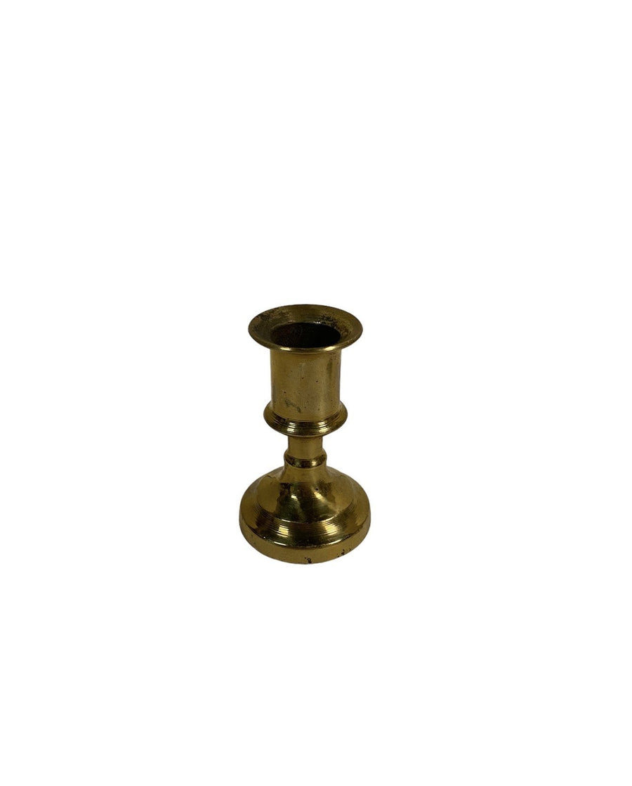 Baldwin Brass and Others 3 Piece Candleholder Set Vintage
