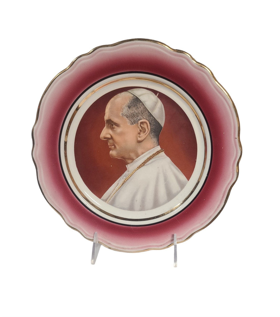 Collector's Plate Roman Catholic Pope Paul VI Vintage Homer Laughlin Made in USA