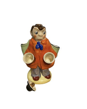 Vintage Decanter Japanese Man with 2 Shot Glasses Lusterware RARE Find