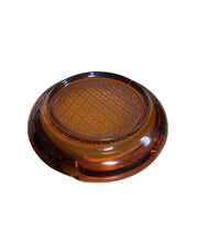 Mid- Century Vintage Amber Federal Glass Ashtray