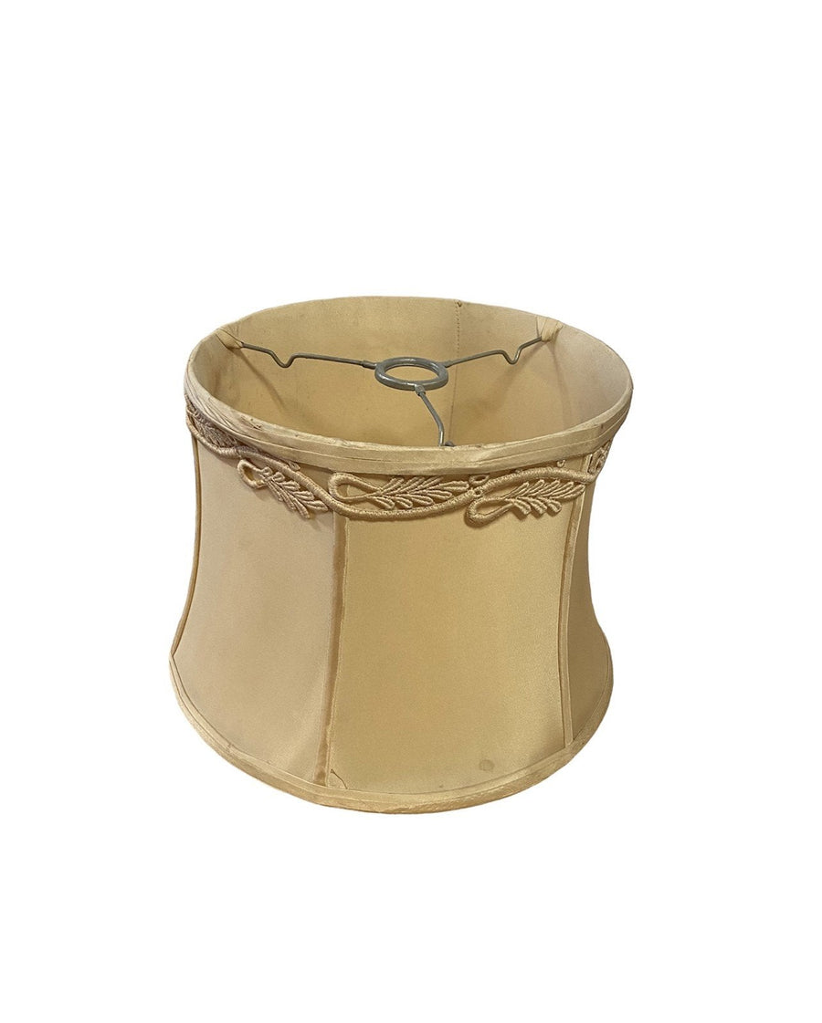 MCM Antique Lamp Shade Cream with Lace Detail