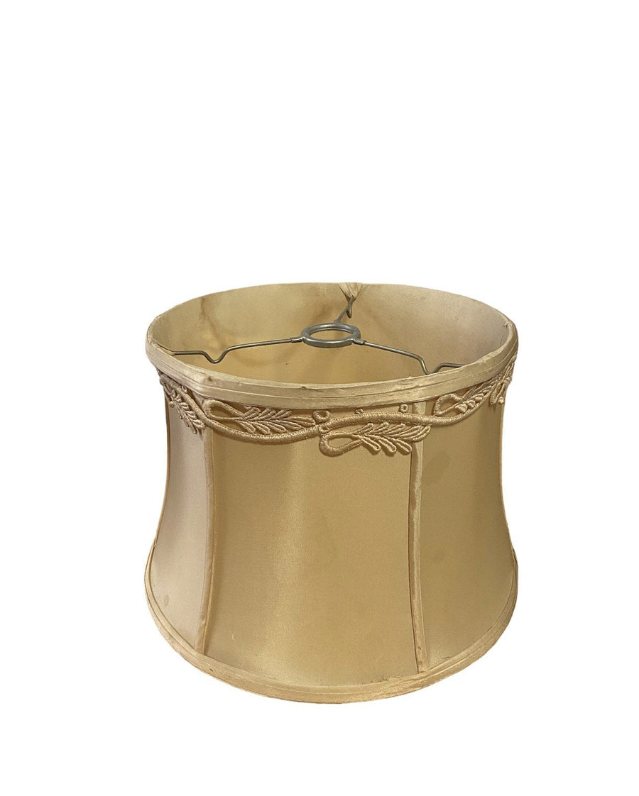 MCM Antique Lamp Shade Cream with Lace Detail