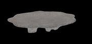 Glass Platter Vintage with Scalloped Edges and Etched Starburst Design