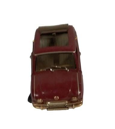 Diecast Vintage Goggomobil Revell 1/18 Maroon Car Trunk Opens