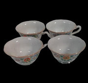 Japanese Vintage Lusterware Teapot Sugar Creamer Teacups Plates Saucers