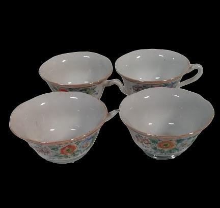 Japanese Vintage Lusterware Teapot Sugar Creamer Teacups Plates Saucers