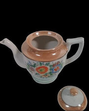 Japanese Vintage Lusterware Teapot Sugar Creamer Teacups Plates Saucers