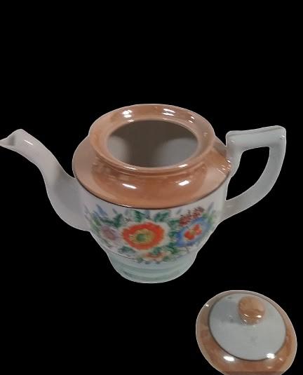 Japanese Vintage Lusterware Teapot Sugar Creamer Teacups Plates Saucers