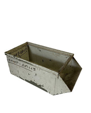 Industrial Vintage Tools and Parts Metal Storage Bin