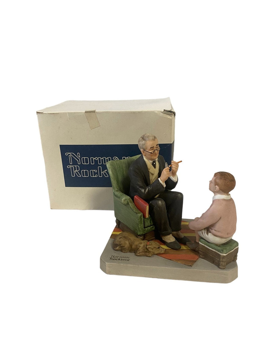 Norman Rockwell Words of Wisdom Ceramic Figurine by Norman Rockwell Museum Inc