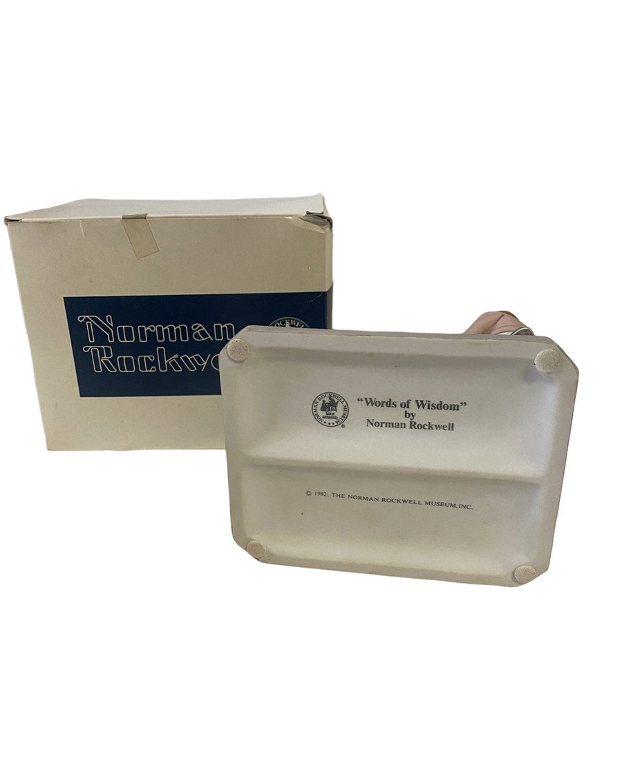 Norman Rockwell Words of Wisdom Ceramic Figurine by Norman Rockwell Museum Inc
