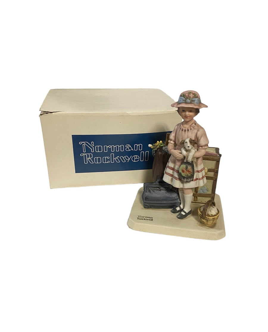 Norman Rockwell Vacation's Over Figurine by Norman Rockwell Museum Inc 1981