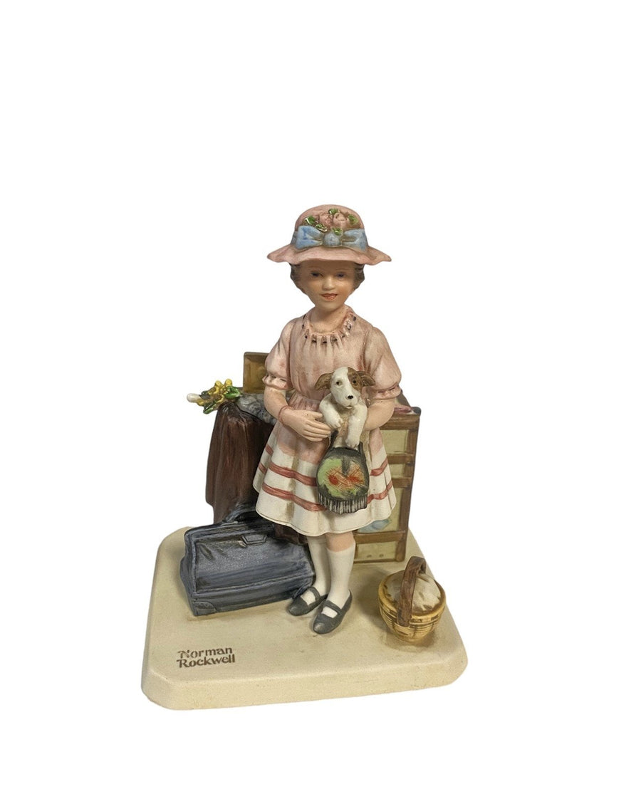 Norman Rockwell Vacation's Over Figurine by Norman Rockwell Museum Inc 1981