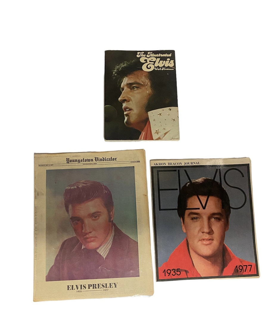 Elvis Presley Remembrance Lot Original Newspaper From 1977 Death Tribute Special