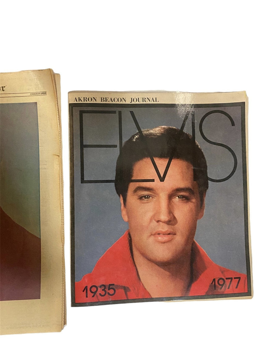 Elvis Presley Remembrance Lot Original Newspaper From 1977 Death Tribute Special