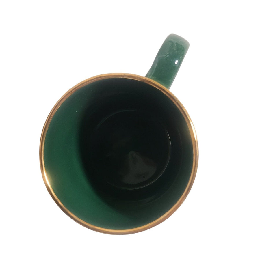 Holiday Inn Youngstown Ohio Souvenir Mug Hotel Travel Collectible Green Gold