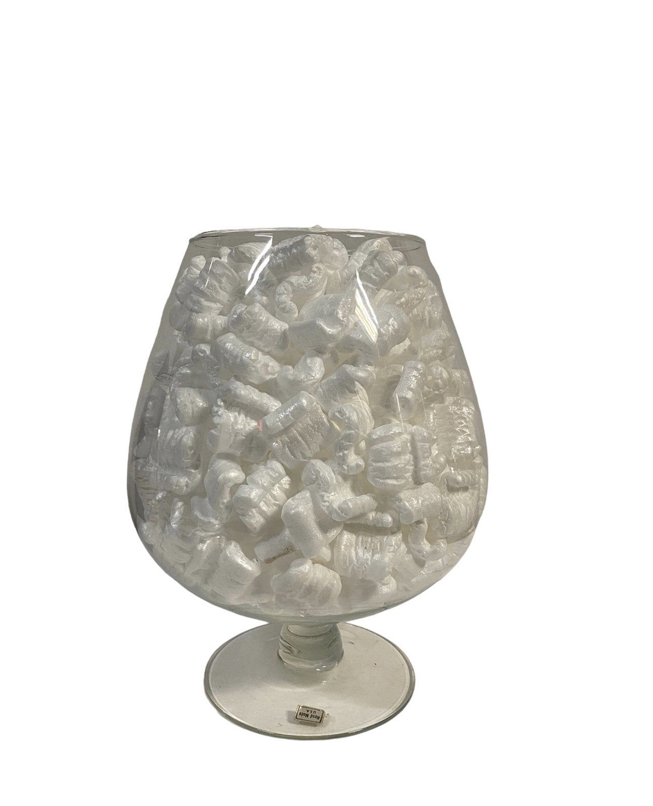 Clear Glass Oversized Wine Glass Shape Vase/Potpourri Vase