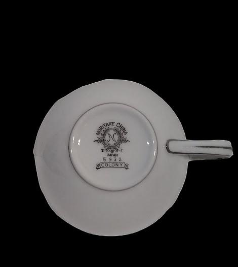 Noritake Vintage China Colony 5932 Dinner Plate Teacup Plate Bowl