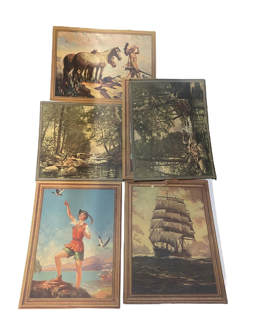 De Lux Reproductions of Beautiful Paintings Lot all Art Work from 1850-1890
