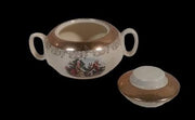 Crest-O-Gold Vintage Sabin Courting Couple Coffee Tea Plate Bowl Sugar w/ Lid