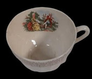 Crest-O-Gold Vintage Sabin Courting Couple Coffee Tea Plate Bowl Sugar w/ Lid
