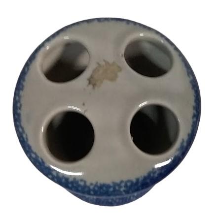 Ceramic Toothbrush Holder Vase Vintage Loomco China (set of 3)