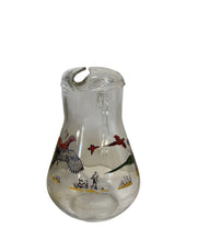 Hazel Atlas Vintage "Pheasants" Juice Pitcher Glass with Ice Lip