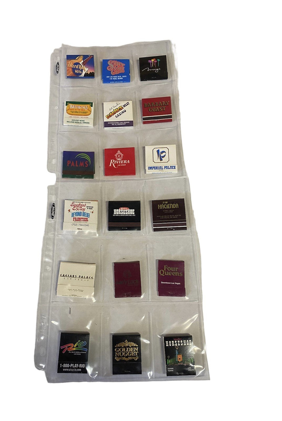 Match Book Lot Vintage Casinos Unused Unexploded Set of 18 Lot -1
