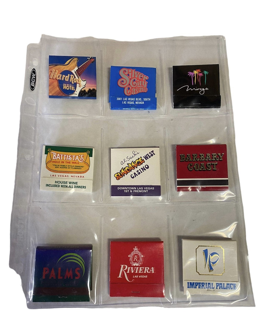 Match Book Lot Vintage Casinos Unused Unexploded Set of 18 Lot -1