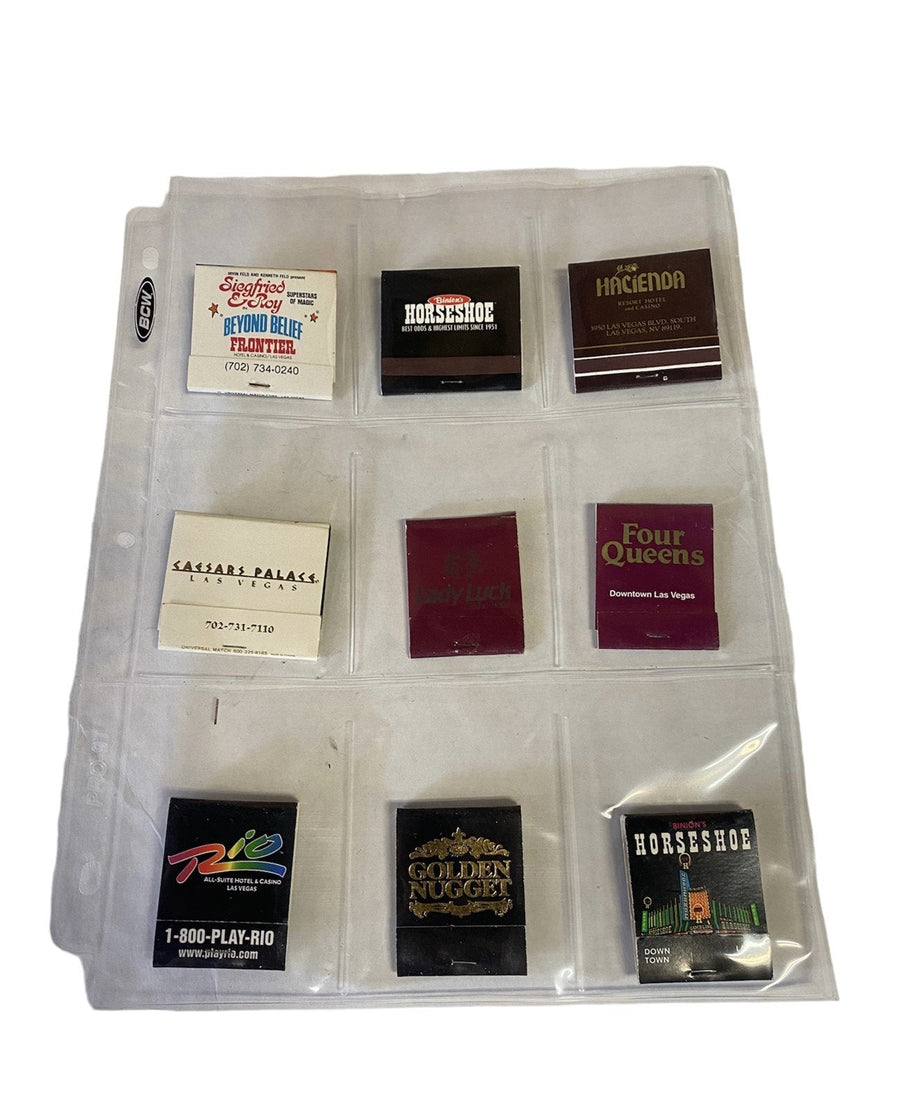 Match Book Lot Vintage Casinos Unused Unexploded Set of 18 Lot -1