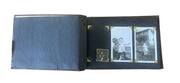 Vintage Embossed Horse Buggy Brown Leather Faux Leather Photobook 8 Photos