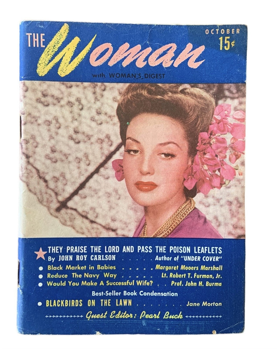 Woman With Womans Digest Oct Dec Issues Diet Treasury Vintage 3 1950s Magazines