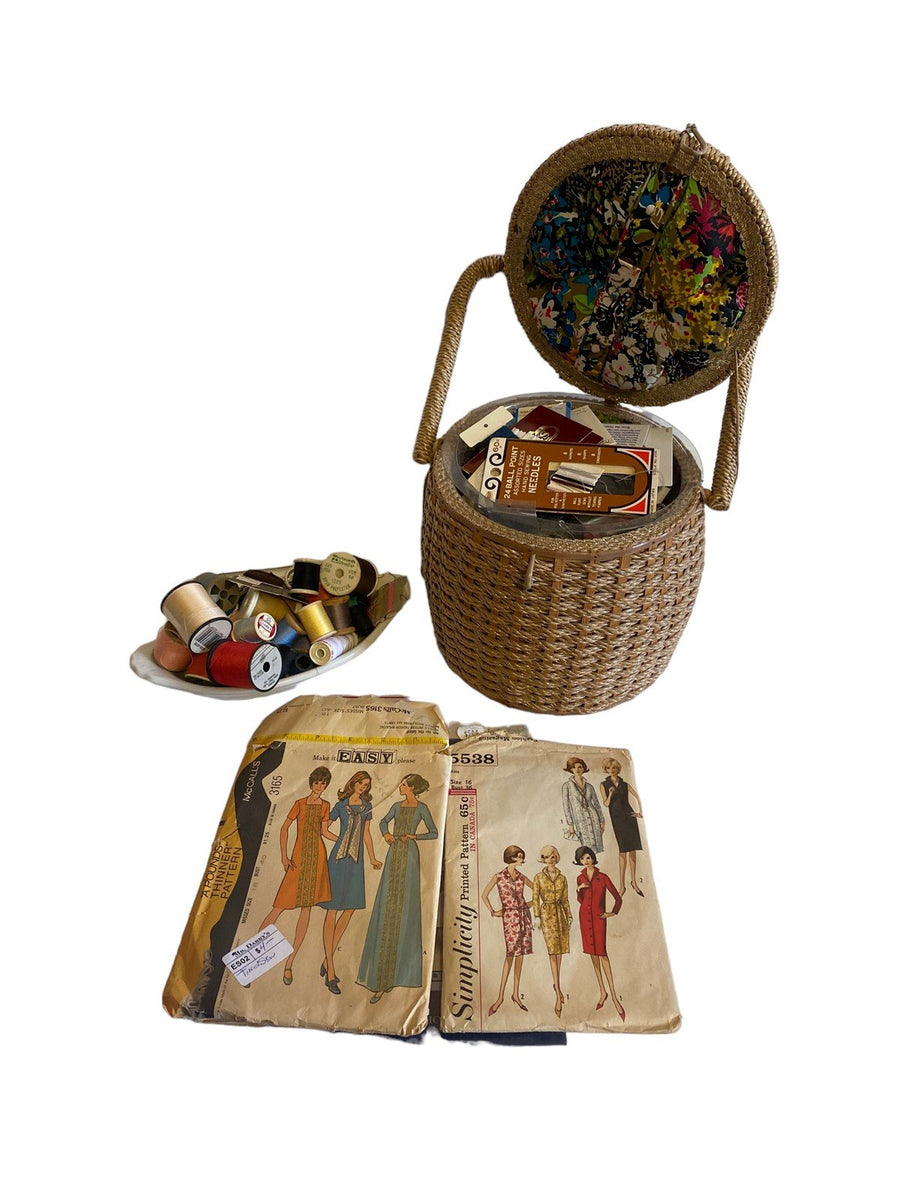 Sewing Giant Lot Random Mix Hundreds of Button, Needles, Thread, Patterns+ More!