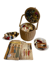 Sewing Giant Lot Random Mix Hundreds of Button, Needles, Thread, Patterns+ More!