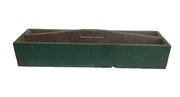 Rustic Wooden Toolbox with Handle Green Painted