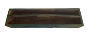 Rustic Wooden Toolbox with Handle Green Painted
