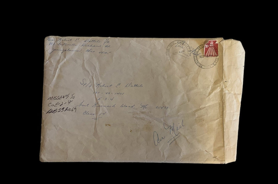 Vietnam World War II Love Letters Pictures from John Pope Ship 1969 Air Mail