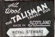 Comfy Wool Blanket Vintage Talisman Travel Rug Royal Stewart Scotland 64" x 112"