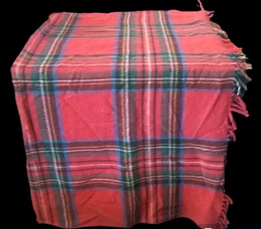 Comfy Wool Blanket Vintage Talisman Travel Rug Royal Stewart Scotland 64" x 112"