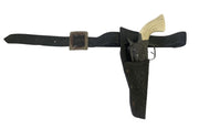 Vintage Pony Boy Diecast Toy Prop Gun Adjustable Holster Pleather Western Design