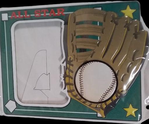 Athletic Photo Frame with Magnet and Stand - Baseball (Lot of 13)