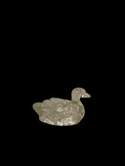 Glass Swan Pipe holder/ Ashtray Set of 3