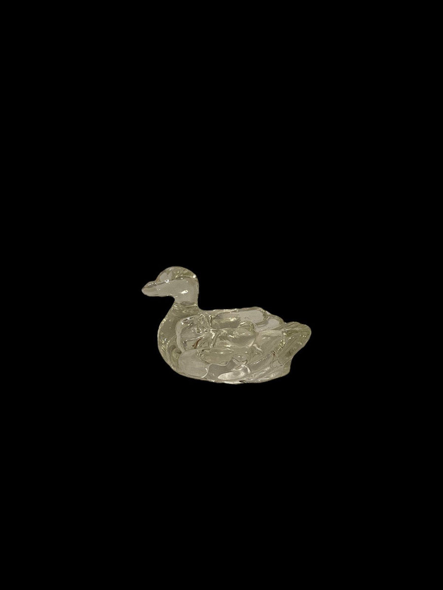 Glass Swan Pipe holder/ Ashtray Set of 3