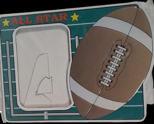 Athletic Photo Frame with Magnet and Stand - Football (Lot of 12)