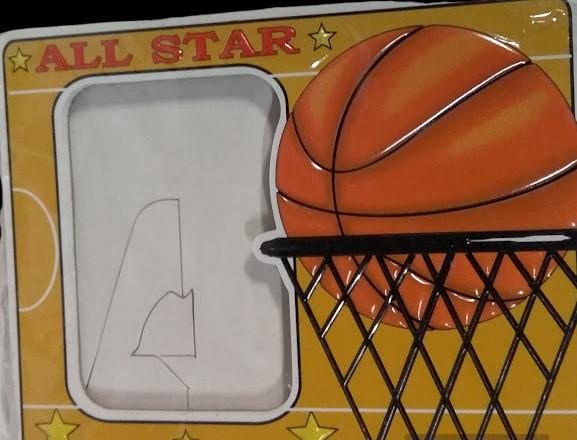 Athletic Photo Frame with Magnet and Stand - Basketball (Lot of 10)
