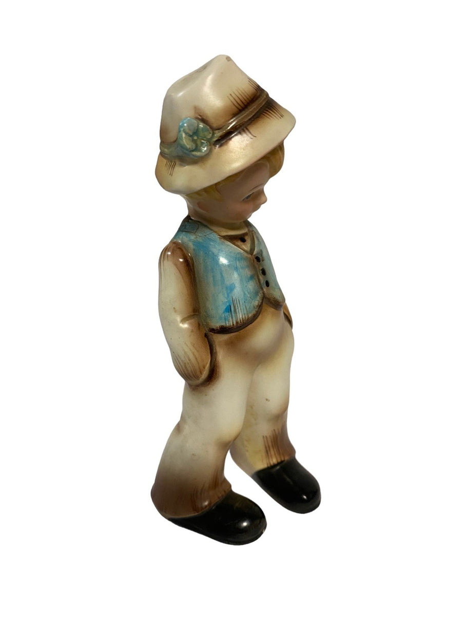 Inarco Antique Porcelain Figurine Young Boy Dressed Up Cleveland, Ohio
