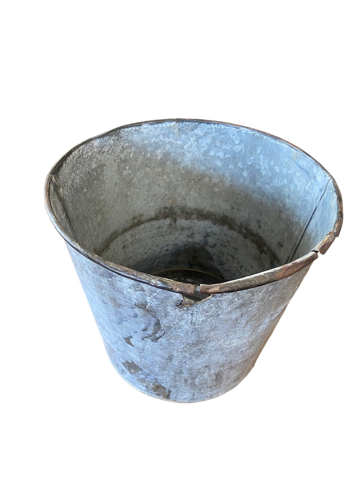 Metal Vintage Mop/ Plant Bucket 11" x 10" Vintage Home Decor