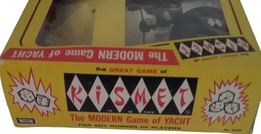 Antique Kismet The Modern Game of Yacht Vintage Dice Poker 1964