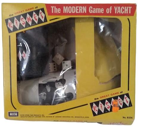 Antique Kismet The Modern Game of Yacht Vintage Dice Poker 1964