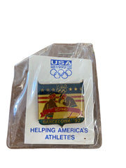 USA Olympics Barcelona and Albertville Collectors Pin Set of 3 1992 Olympics